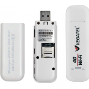 4G модем VEGATEL M24 Wi-Fi роутер c пигтейлами SMA, белый