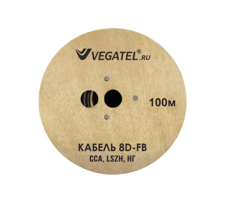 Кабель коаксиальный VEGATEL 8D-FB (ГОСТ, черный)